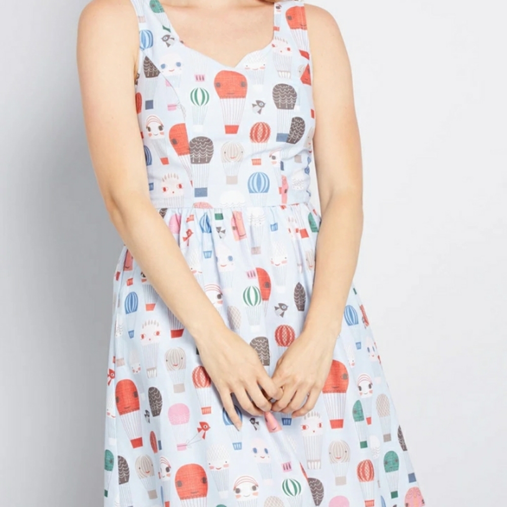 NWT Modcloth Air of Adorable Balloons dress Retro